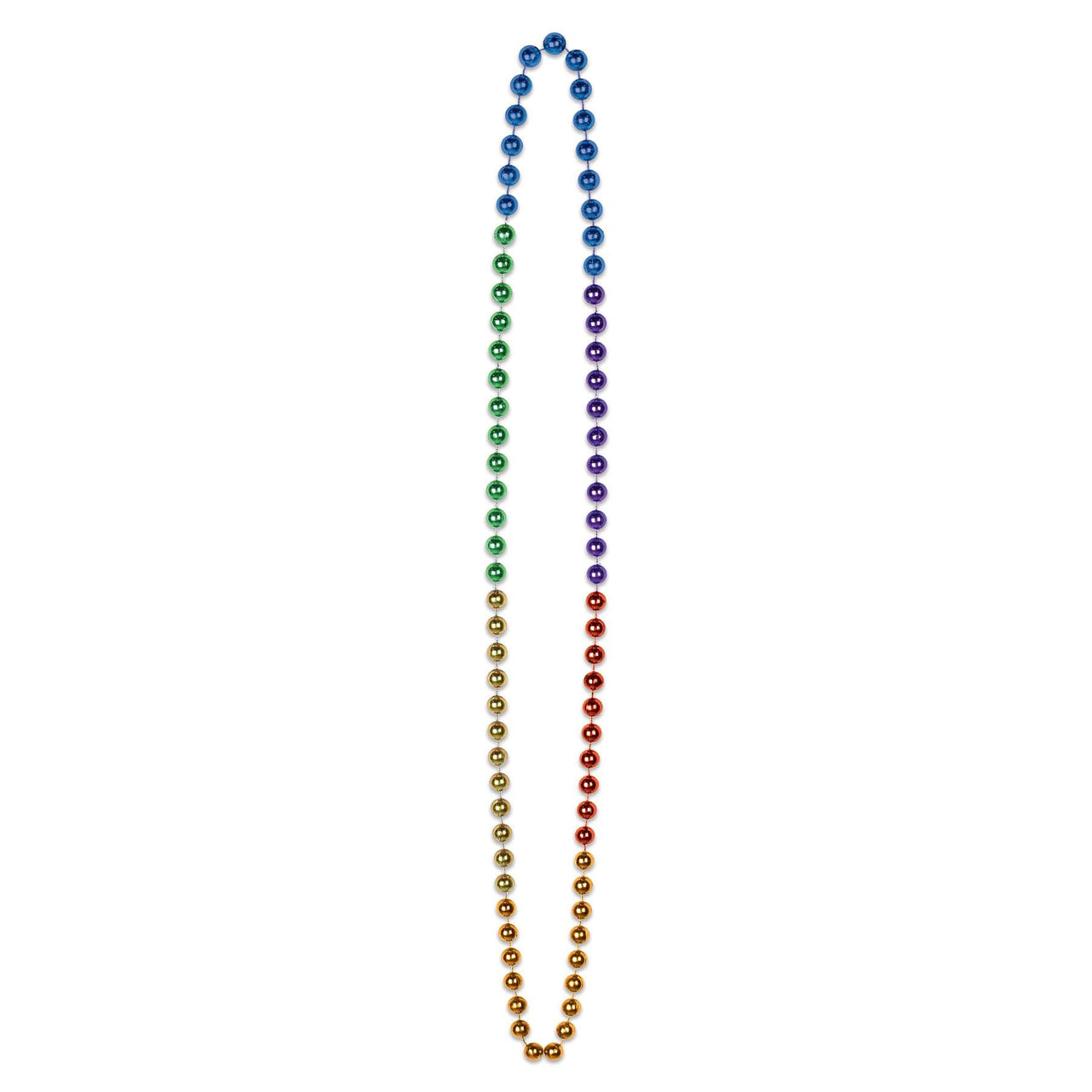 Rainbow Party Bead Necklaces - Bulk 720 Pack