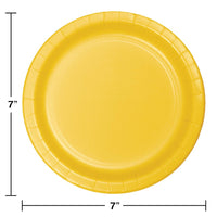 School Bus Yellow Dessert Plates, 8 ct Party Decoration