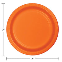 Sunkissed Orange Dessert Plates, 8 ct Party Decoration