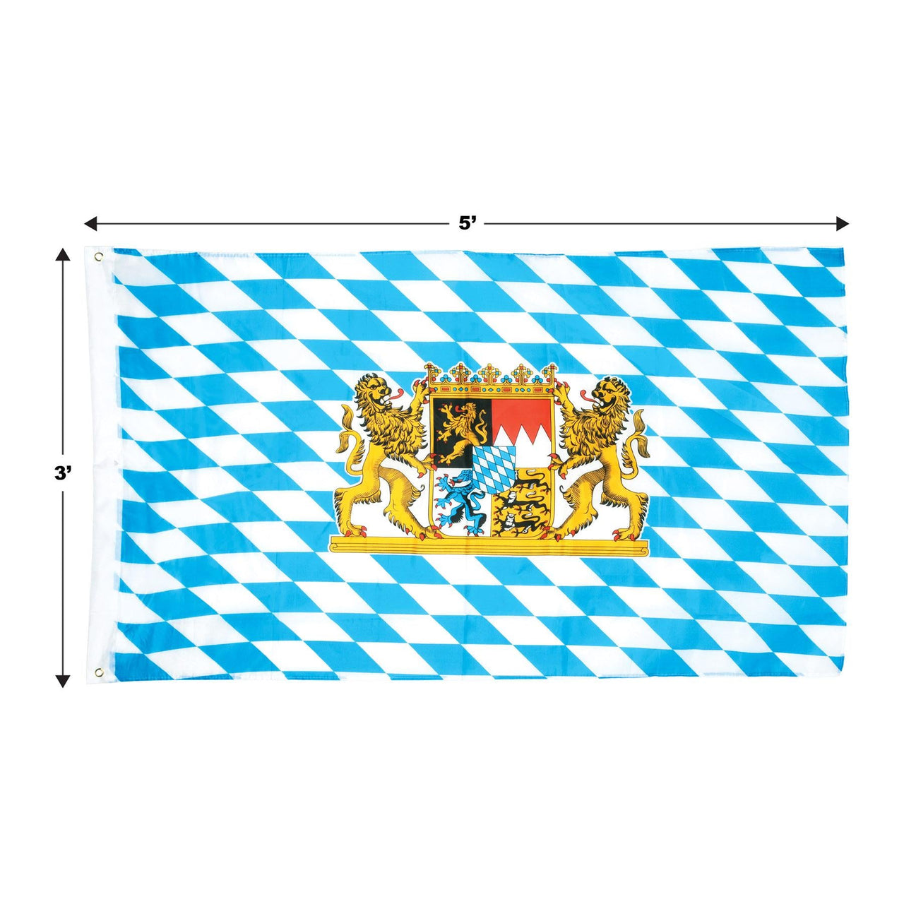 Bavarian Flag, party supplies, decorations, The Beistle Company, Oktoberfest, Bulk, Holiday Party Supplies, Oktoberfest Party Supplies