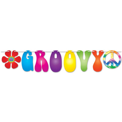 Groovy Party Streamer - Bulk 12 Pack