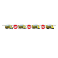 School Bus Party Streamer - Bulk 12 Pack