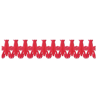 Mardi Gras Crawfish Garland - Bulk 12 Pack