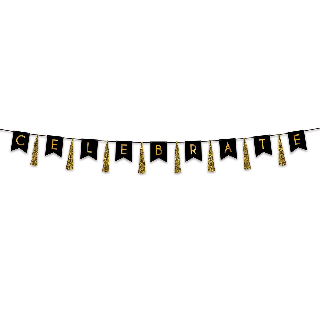 Celebrate Tassel Party Streamer - Bulk 12 Pack