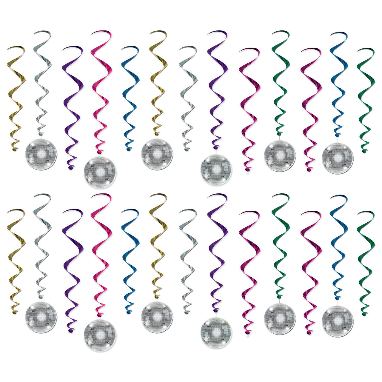 Bulk Disco Ball Whirls (Case of 72) by Beistle