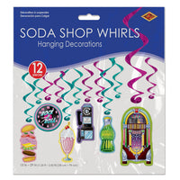 Bulk Soda Shop Whirls (Case of 72) by Beistle