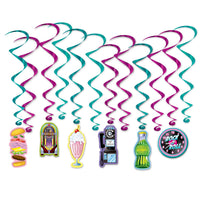 Soda Shop Party Whirls - Bulk 72 Pack