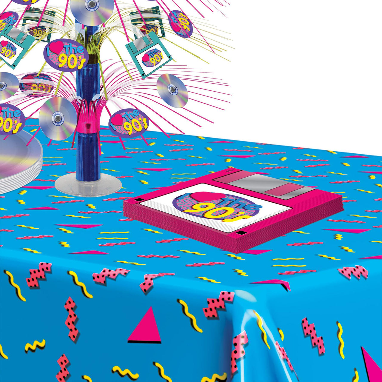 Bulk 90's Floppy Disk Luncheon Napkins (Case of 192) by Beistle