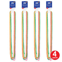 Bulk Neon Party Bead Necklaces (Case of 72) by Beistle