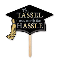 Grad Cap Graduation Party Yard Sign - Bulk 6 Pack