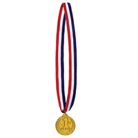 1st Place Medal with Ribbon - Bulk 12 Pack