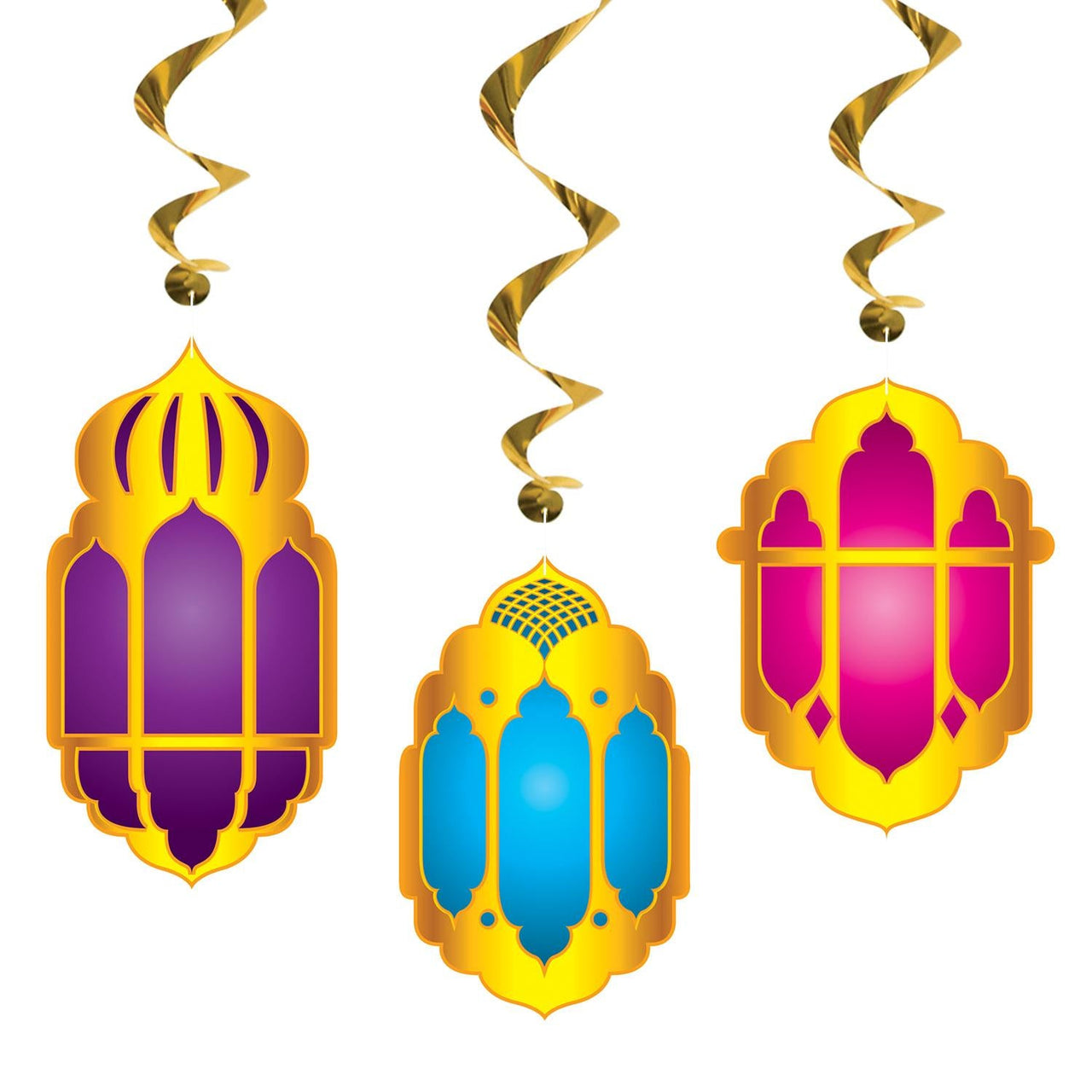 Bulk Lantern & Lamp Whirls (Case of 72) by Beistle