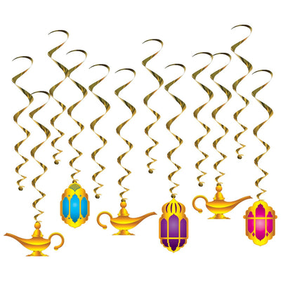 Lantern/Lamp Party Whirls - Bulk 72 Pack