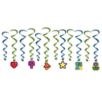 8-Bit Party Whirls - Bulk 72 Pack