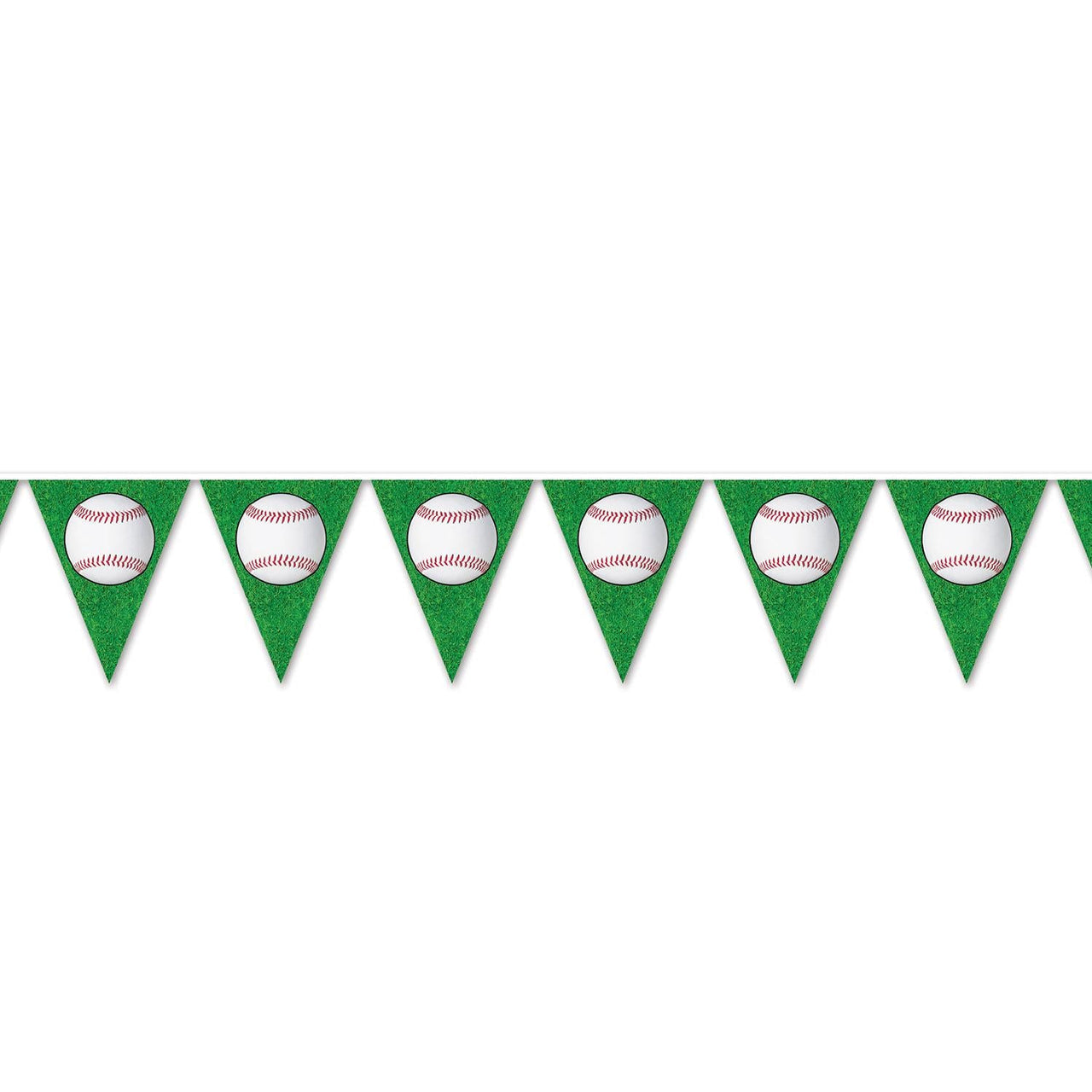 Baseball Party Pennant Banner - Bulk 12 Pack