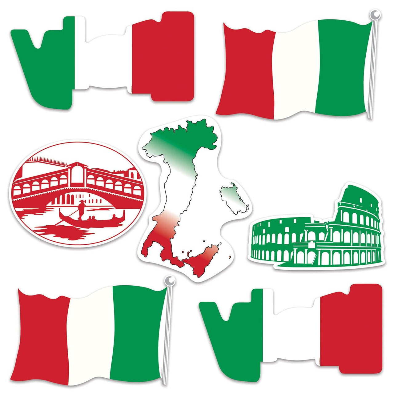 Bulk Italian Cutouts (Case of 84) by Beistle