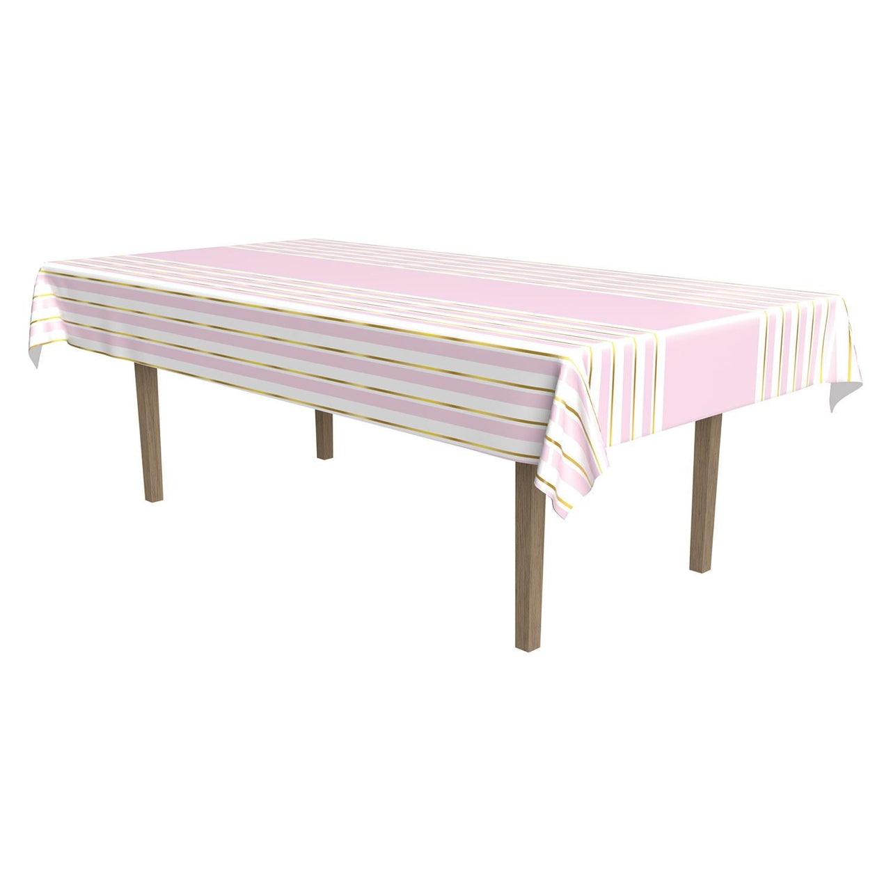 Striped Tablecover - Girl - Bulk 12 Pack