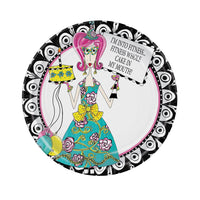 Dolly Mama's Adult Celebration Party Paper Plates 9 inch - Bulk 96 Pack