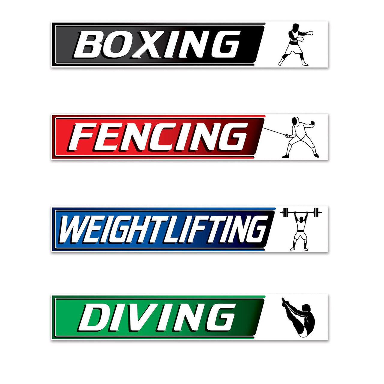 Bulk Summer Sports Street Sign Cutouts (Case of 48) by Beistle