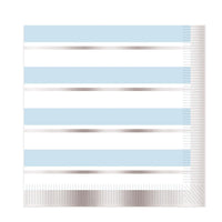 Striped Luncheon Napkins - Boy - Bulk 192 Pack
