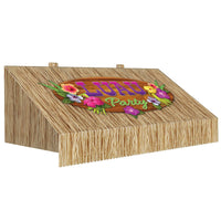 Luau Party 3-D Tiki Bar Awning Wall Decoration - Bulk 6 Pack