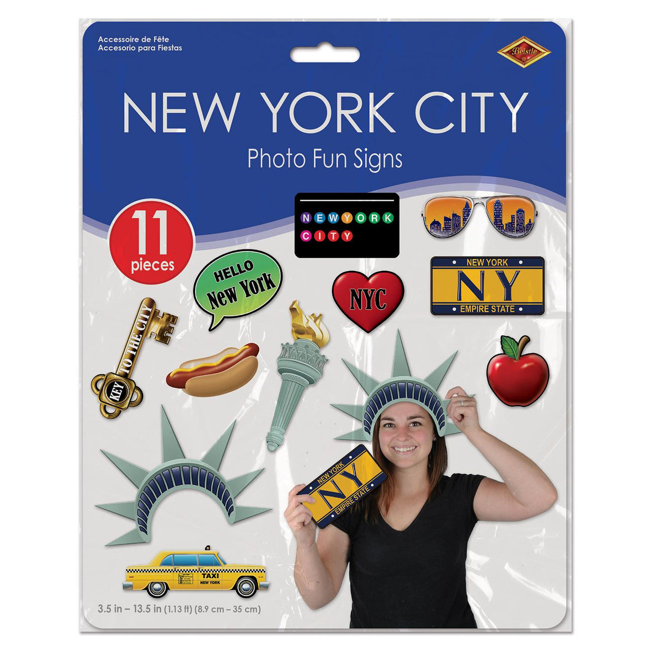 Bulk New York City Photo Fun Signs (Case of 132) by Beistle