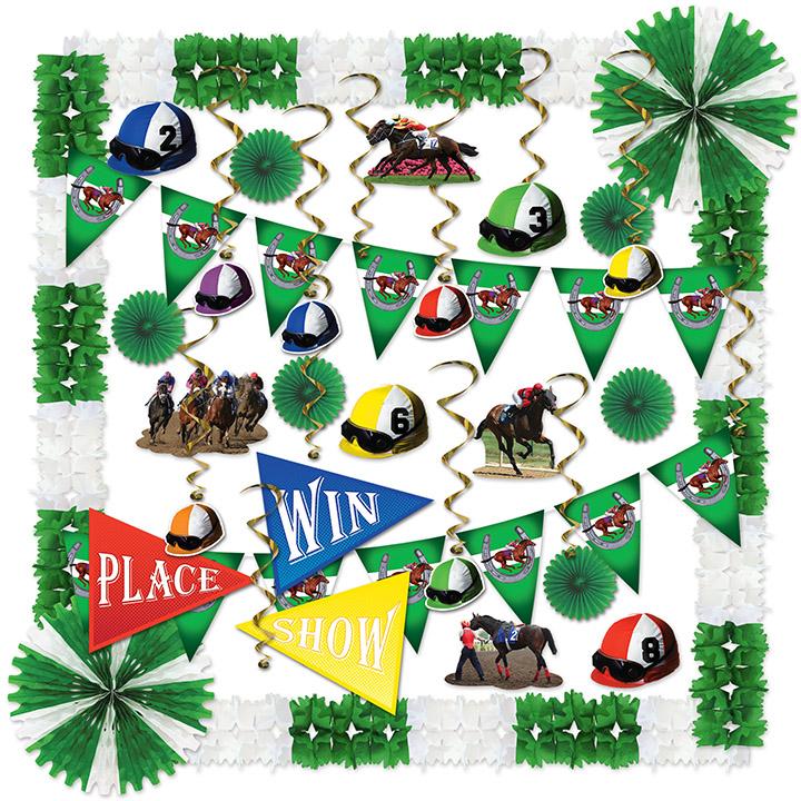 Horse Racing Party 37 Piece Decorating Kit