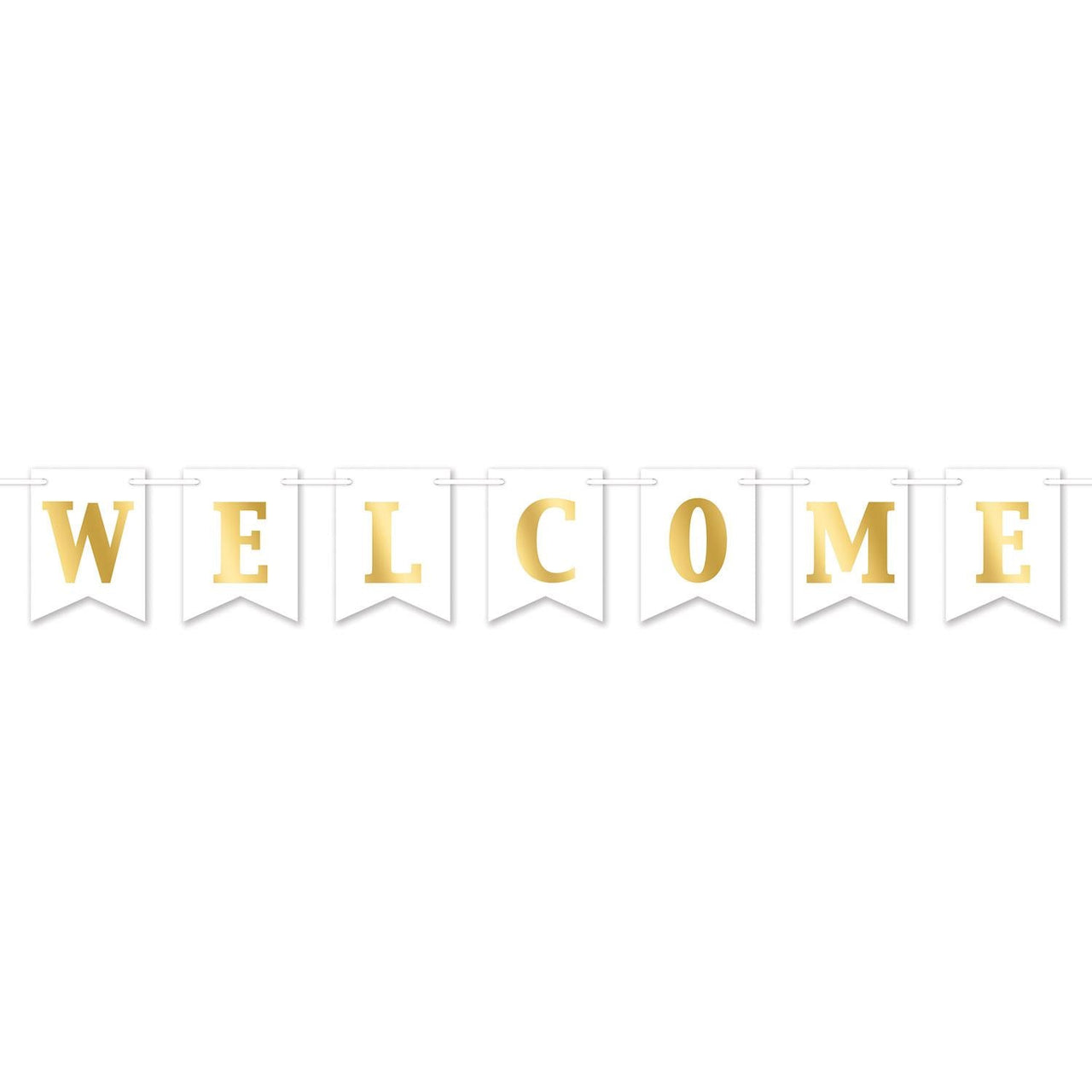 Foil Welcome Party Streamer - Bulk 12 Pack