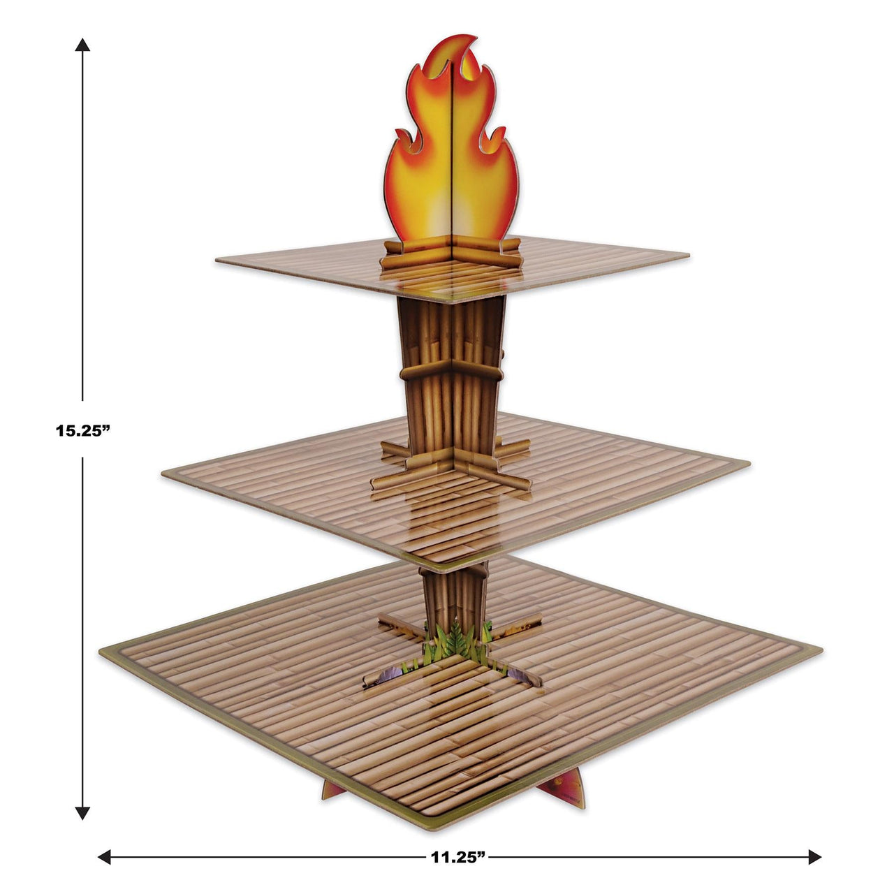 Bulk Tiki Torch Cupcake Stand (Case of 12) by Beistle