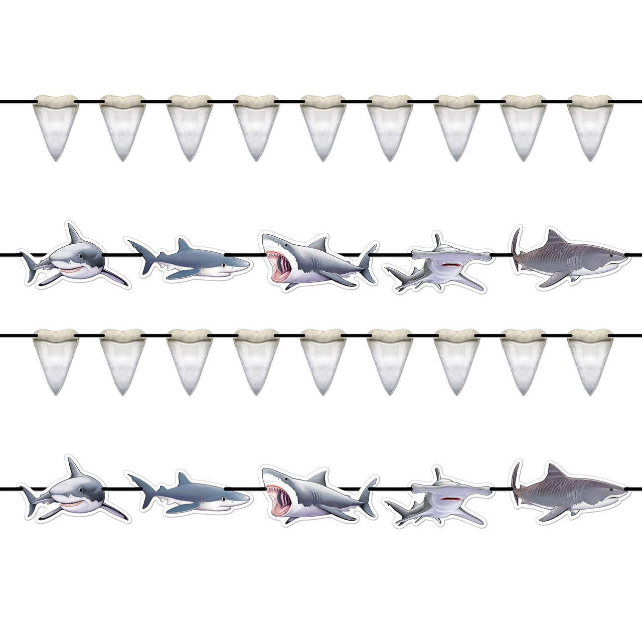 Bulk Shark Streamer Set (Case of 12) by Beistle
