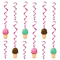 Ice Cream Party Whirls - Bulk 72 Pack