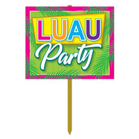 Luau Party Yard Sign - Bulk 6 Pack