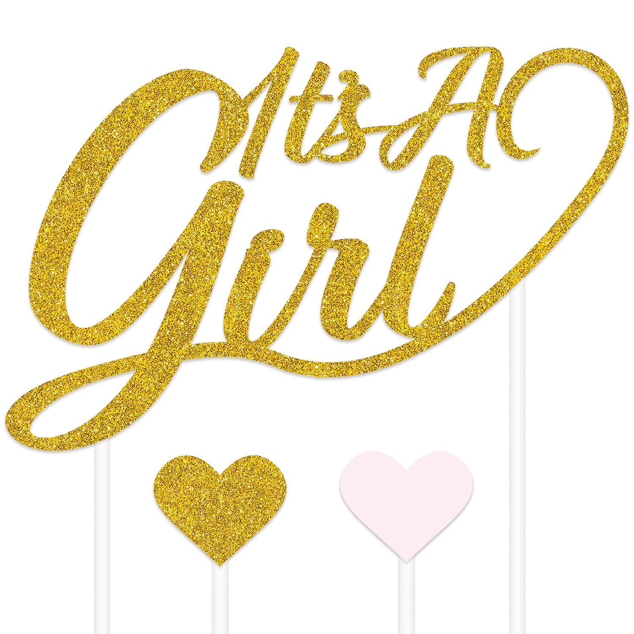Bulk It's A Girl Cake Topper (Case of 12) by Beistle