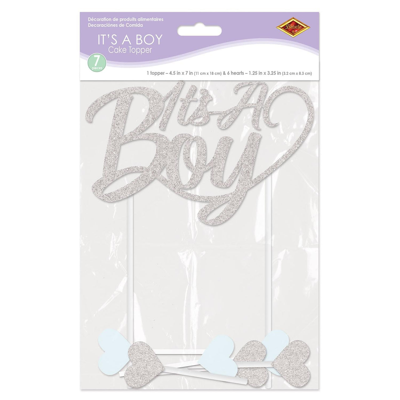 Bulk It's A Boy Cake Topper (Case of 12) by Beistle