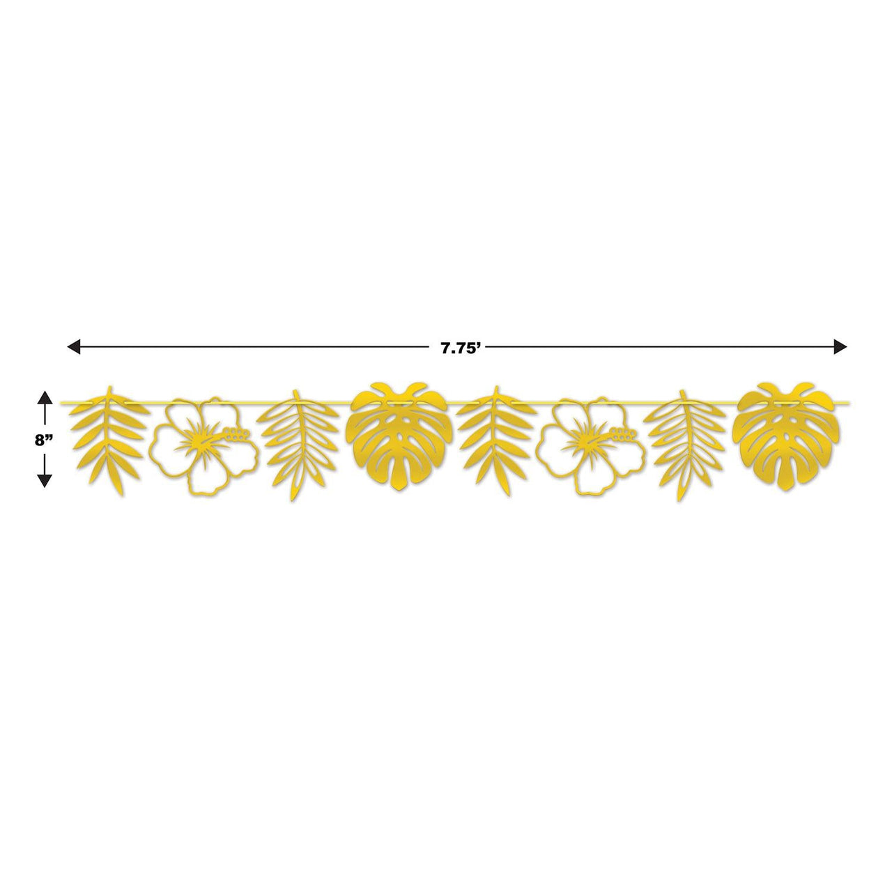Bulk Foil Die-Cut Floral Streamer (Case of 12) by Beistle