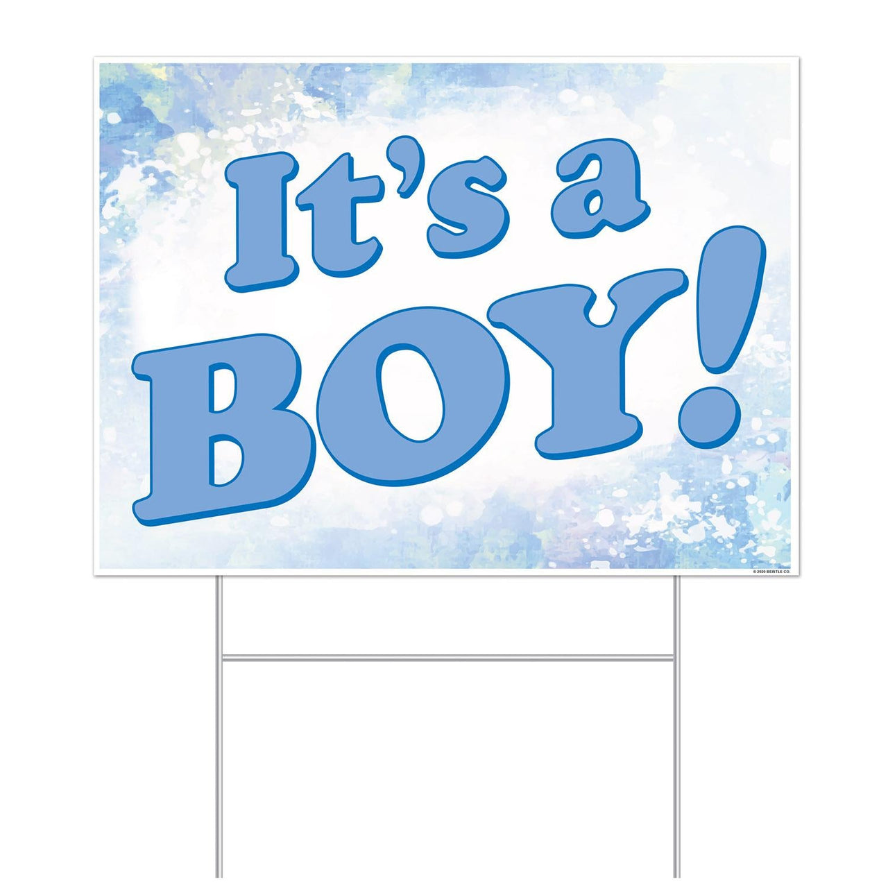 Plastic It's A Boy! Yard Sign - Bulk 6 Pack