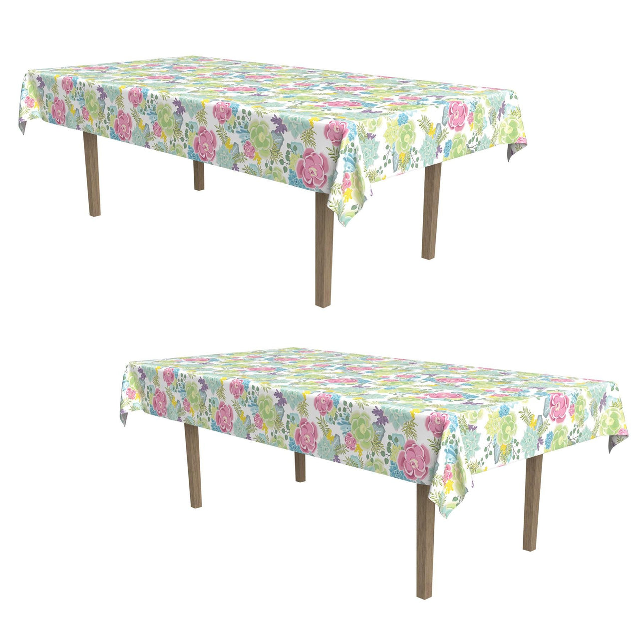 Bulk Succulents Tablecover (Case of 12) by Beistle