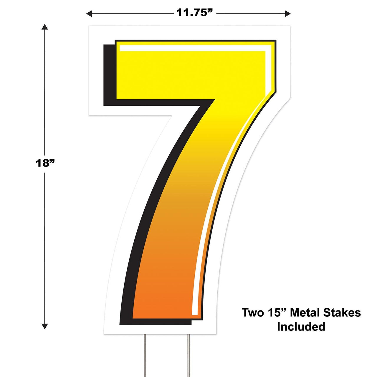 Bulk Plastic 7 Yard Sign (Case of 3) by Beistle