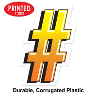 Bulk Plastic Number Sign Yard Sign (Case of 3) by Beistle