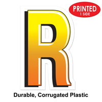 Bulk Plastic R Yard Sign (Case of 3) by Beistle