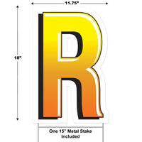 Bulk Plastic R Yard Sign (Case of 3) by Beistle
