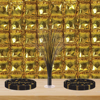 Bulk Gold Foil Balloon Backdrops (12 Pkgs Per Case) by Beistle