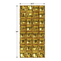 Bulk Gold Foil Balloon Backdrops (12 Pkgs Per Case) by Beistle