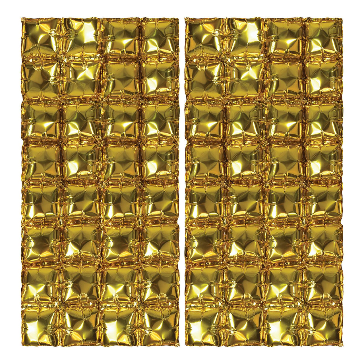 Gold Foil Party Balloon Backdrops - Bulk 12 Pack
