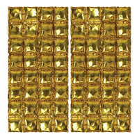 Gold Foil Party Balloon Backdrops - Bulk 12 Pack