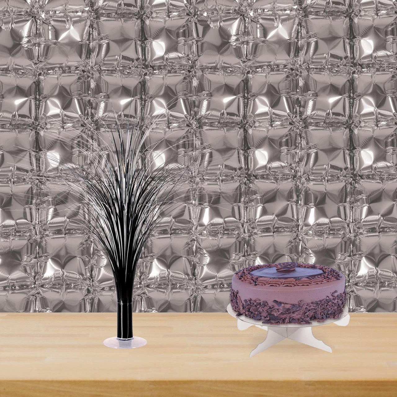 Bulk Silver Foil Balloon Backdrops (12 Pkgs Per Case) by Beistle