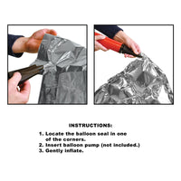 Bulk Silver Foil Balloon Backdrops (12 Pkgs Per Case) by Beistle