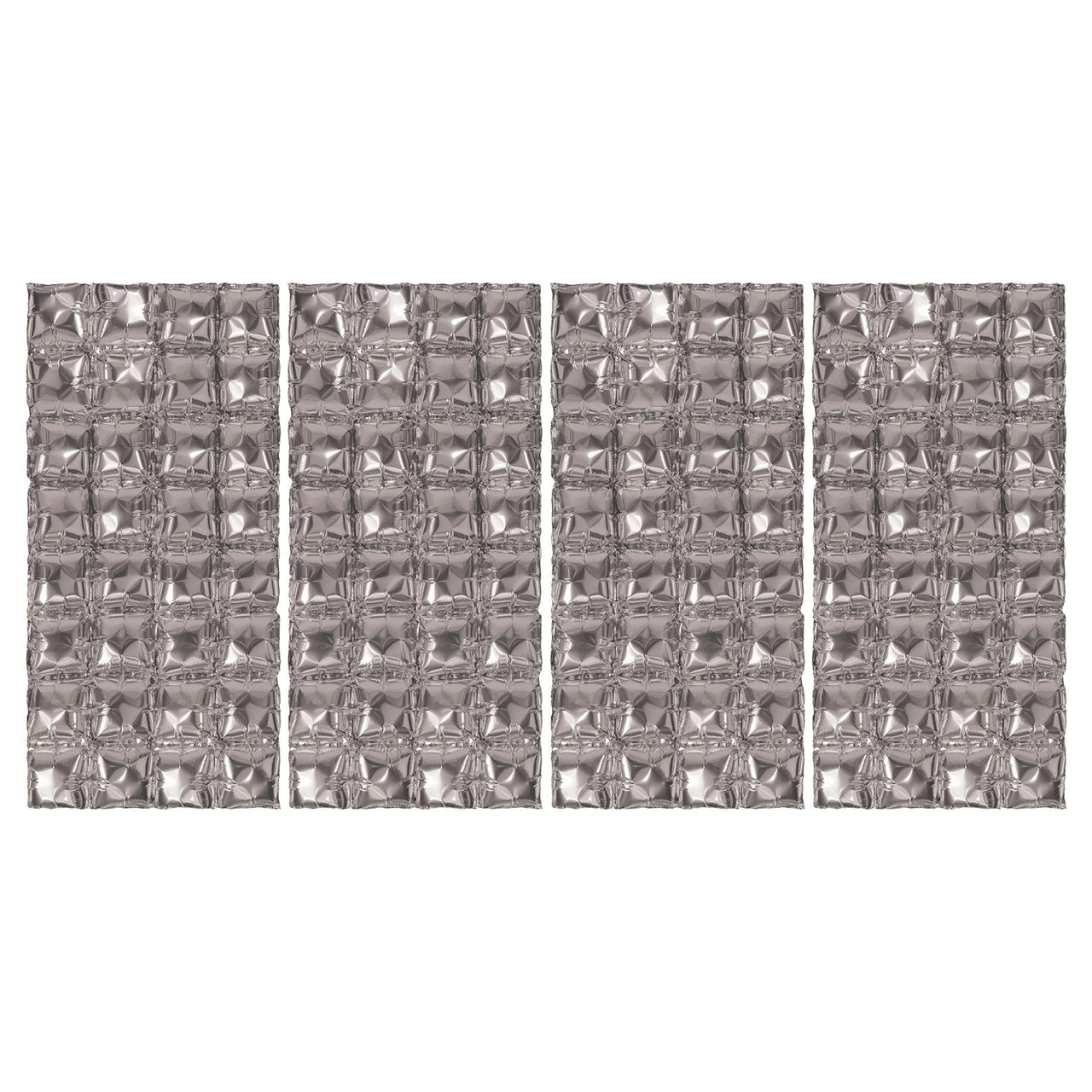 Bulk Silver Foil Balloon Backdrops (12 Pkgs Per Case) by Beistle