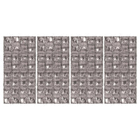 Bulk Silver Foil Balloon Backdrops (12 Pkgs Per Case) by Beistle