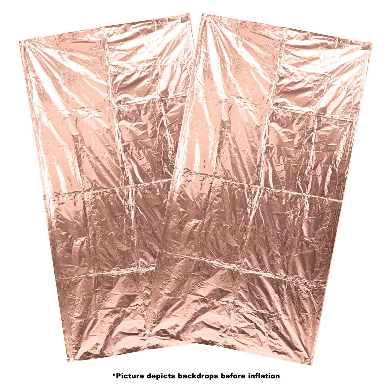 Bulk Rose Gold Foil Balloon Backdrops (12 Pkgs Per Case) by Beistle